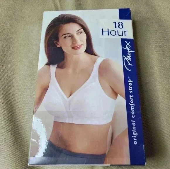 Original Comfort Strap Playtex 18 Hour Bra 4693 Soft Cup 36C White Womens NOS - Picture 1 of 5